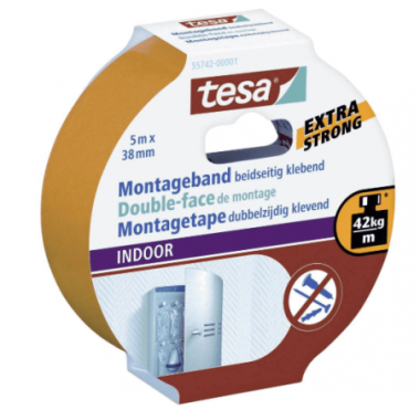 Montageband tesa Powerbond Indoor, 5m x 38mm 55742-00001-00