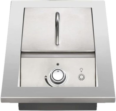 Napoleon Einbau Brenner mit einheitlicher Oberfläche der Serie 700 mit Edelstahlabdeckung, 1 Brenner, BIB10RTPSS-CE