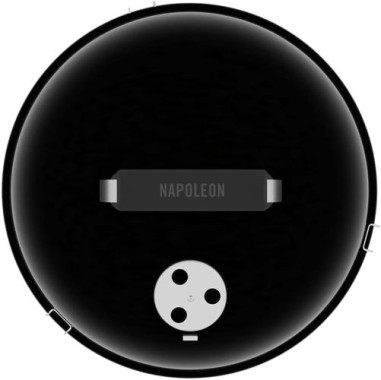 Napoleon NK14 Tragbarer Holzkohle-Kugelgrill, 37 cm, NK14K-LEG-3, schwarz, tragbar, 967,7 cm² Kochfläche, stabiles 4-Bein-Design NK14K-LEG-3