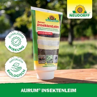 Neudorff Aurum InsektenLeim, schützt vor hochkriechenden Pflanzenschädlingen, 125 g, 3016