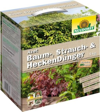 Neudorff Azet Baum-, Strauch- und HeckenDünger – Bio Langzeitdünger, 5 kg 1287