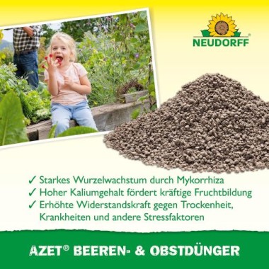 Preview: Neudorff Azet Beeren- & ObstDünger für mehr Geschmack und reiche Ernte, 2,5 kg, 00161