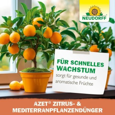 Neudorff Azet Zitrusdünger und mediterraner PflanzenDünger 1L flüssig - 100% natürlich, 01465