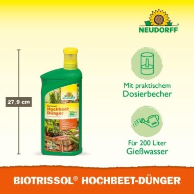 Neudorff BioTrissol Hochbeet-Dünger, für eine aromatische Ernte aus dem Hochbeet, 1L 2023 1359