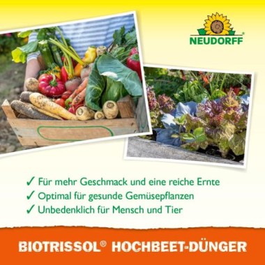 Neudorff BioTrissol Hochbeet-Dünger, für eine aromatische Ernte aus dem Hochbeet, 1L 2023 1359