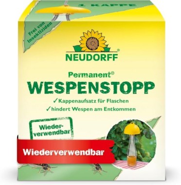 Neudorff Permanent WespenStopp – Wiederverwendbare Wespenabwehr in allen Außenbereichen, insektizidfrei, 1 Stück 1382