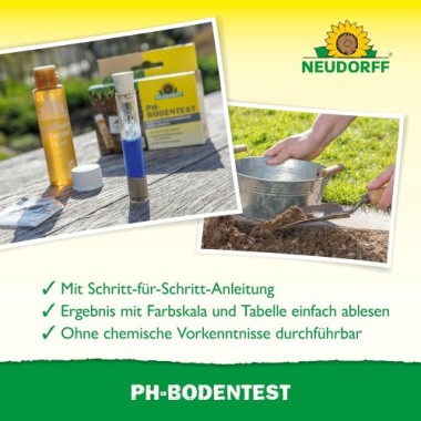 Preview: Neudorff pH-Bodentest – Zur einfachen und schnellen Ermittlung des pH-Wertes von Kulturböden und des Kalkbedarfs, 1 Set, 4005
