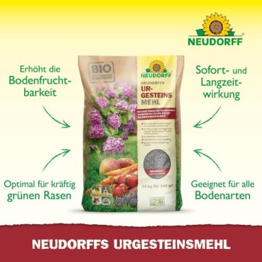 Neudorff UrgesteinsMehl - mit natürlicher Langzeitwirkung alle Bodenarten, 10 kg für 100 m², 50151