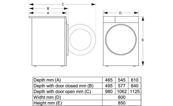 Gorenje Waschmaschine freistehend, 9 kg, 1400 U/min WPNEI94A1TS