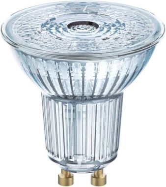 OSRAM PAR16 LED Reflektorlampe mit GU10 Sockel, Warmweiss (2700K), 303263