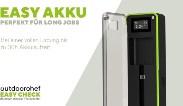 OUTDOORCHEF Easy Check Thermometer, Wireless Bluetooth Grillthermometer, 14.491.94