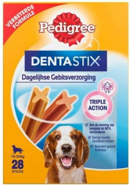 PEDIGREE Hundesnacks Hundeleckerli Dentastix Medium Tägliche Zahnpflege, 28 Sticks (1 x 28 Sticks) 1994