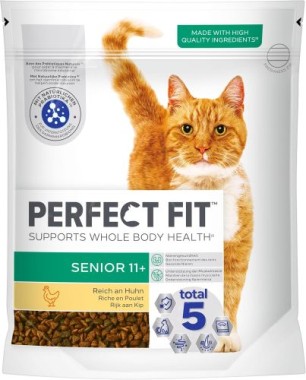 PERFECT FIT Senior Trockenfutter für ältere Katzen ab 11 Jahren - Huhn, 750g, 453997
