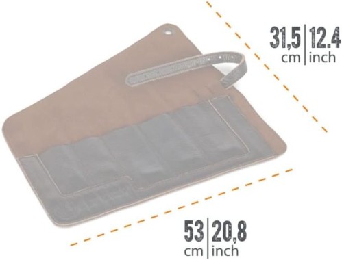Petromax Bestecktasche aus Leder, für Petromax Camping Besteck, ta-cutlery1