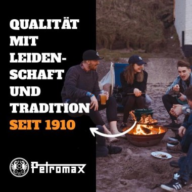 Petromax Feuerpfanne mit Henkeln, aus Gusseisen für alle Herdarten, 30 cm DM, fp30h-t