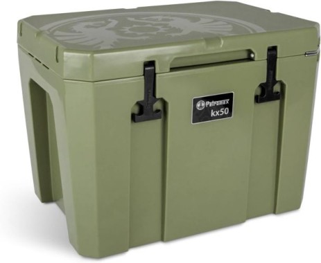 Petromax Kühlbox 50 Liter, Passive Kühlung, Eiskühldauer bis zu 12 Tage,  kx50-oliv