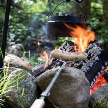 Petromax Lagerfeuer-Spieß aus Edelstahl, Ideal für Camping, Outdoor & Lagerfeuer, ls1