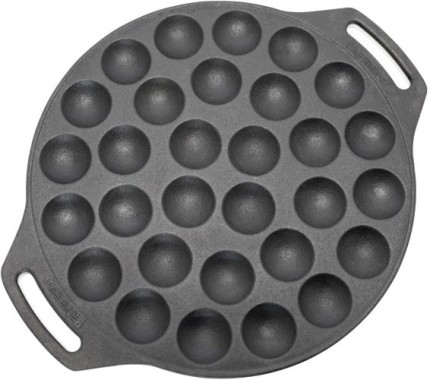 Petromax Poffertjespfanne, für Niederländische Poffertjes, Ideal für Camping, Outdoor und Lagerfeuer, poff30