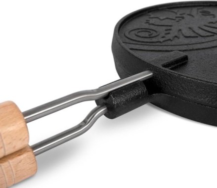 Petromax Wende-Waffeleisen, schwarz, 9 x 22 x 54 cm, wf-tx