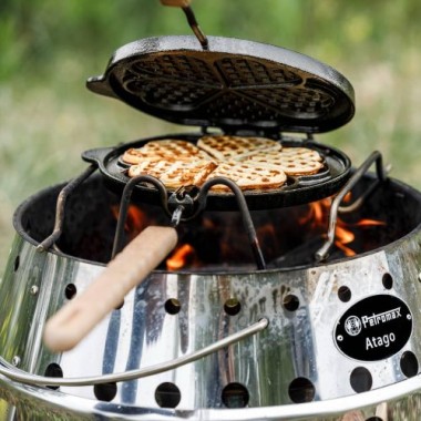Petromax Wende-Waffeleisen, schwarz, 9 x 22 x 54 cm, wf-tx