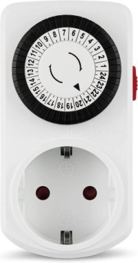 REV Zeitschaltuhr, mechanisch, 48 Zeiten/Tag, 30Min. 3680W, weiß 0025010109