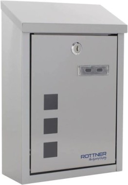 Rottner Casa INOX Design-Briefkasten, Inklusive Montagematerial, T06047