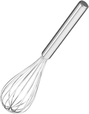 Schneebesen Edelstahl, rostfrei, mit Rohrgriff, Länge: 350 mm, 226635067