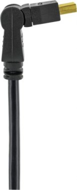 Schwaiger HDMI Kabel 2 m, 2x360 Grad Schwenkstecker HDMS360533