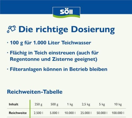 Söll SauerstoffAktiv, 500 g für 5000 Liter, 81798