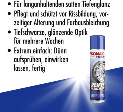 SONAX XTREME ReifenGlanzSpray Wet Look, 400 ml, 02353000