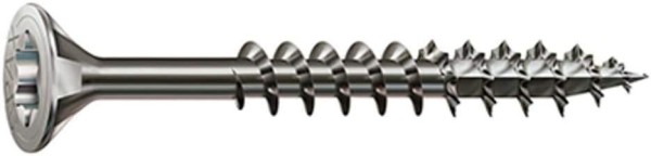 SPAX Edelstahlschraube, 3,5 x 35 mm, 150 Stück, Teilgewinde, Senkkopf, T-STAR plus T15, 4CUT, Edelstahl rostfrei A2, 4197000350357