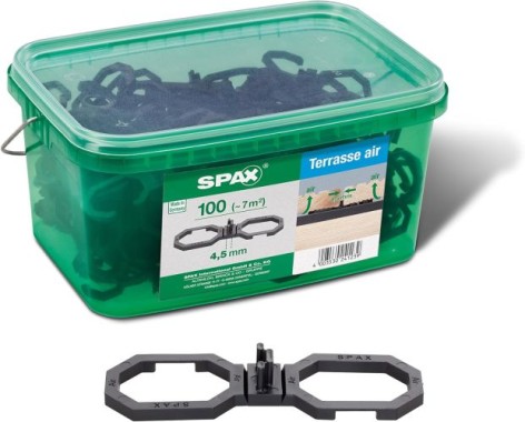 SPAX Terrassen-Abstandshalter Air 4.5 mm, 100 Stück, 4009422545009