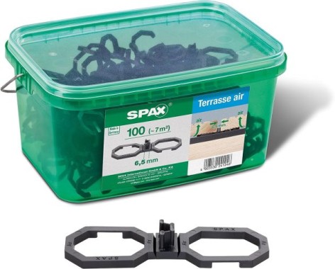 SPAX Terrassen-Abstandshalter Air 6,5 mm, 100 Stück, 4009422565009