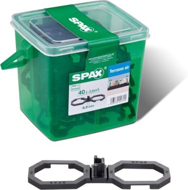 SPAX Terrassen-Abstandshalter Air 6,5 mm, 40 Stück, 4009422564009