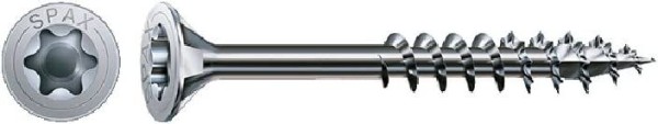 SPAX Universalschraube, 4 x 40 mm, 500 Stück, Teilgewinde, Senkkopf, T-STAR plus T20, 4CUT, WIROX, 4191010400406
