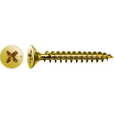 SPAX Universalschraube YELLOX, 4x45 mm, 100 Stück, 4081020400457