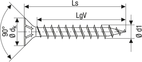 SPAX Universalschraube YELLOX, 4x70 mm, 50 Stück, 4081020400707