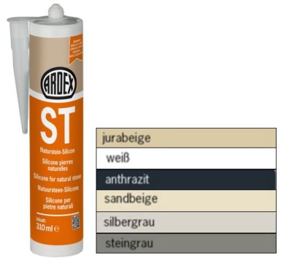 Preview: Ardex ST Natursteinsilikon Silbergrau 310ml, 8047