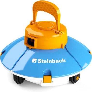 Steinbach Poolrunner Battery Basic 2.0, für Pools bis 10 m² Grundfläche, vollautomatisch, kabelllos, Akku-Betrieb, 061208