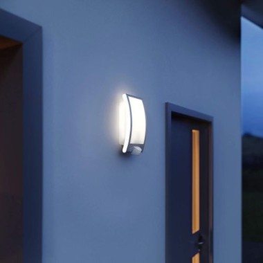 Steinel Außenleuchte L22S Wandlampe, Edelstahl mit Bewegungsmelder 009816