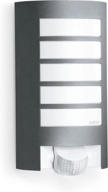 Steinel Außenleuchte L 12 S, anthrazit, 180° Bewegungsmelder, E27, 657819