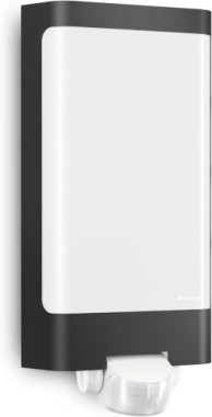 Steinel Außenleuchte L 240 S Anthrazit, 9,3 W LED Wandlampe, warm-weiß, 180° Bewegungsmelder, 10 m Reichweite, Kunststoff, 056506