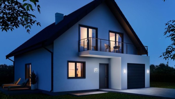 Preview: Steinel Außenleuchte L 240 S Anthrazit, 9,3 W LED Wandlampe, warm-weiß, 180° Bewegungsmelder, 10 m Reichweite, Kunststoff, 056506