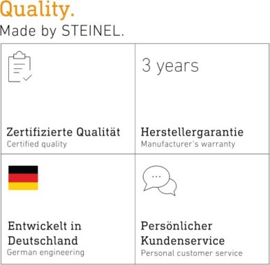 Steinel Außenleuchte L 240 S Anthrazit, 9,3 W LED Wandlampe, warm-weiß, 180° Bewegungsmelder, 10 m Reichweite, Kunststoff, 056506