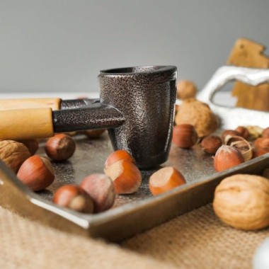 Steuber culinario Nussknacker mit Holzgriff, für nahezu alle Nussarten, 50018