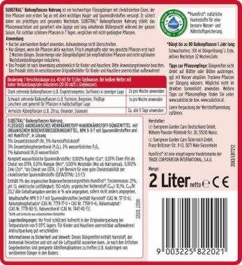 Substral Balkonpflanzen Nahrung Premium Flüssigdünger, 2 L, 22020