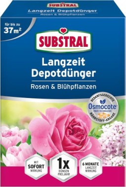 Substral Langzeit Depotdünger für Rosen & Blühpflanzen, 1,5 kg, 75040