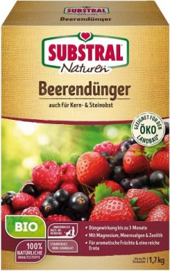 Substral Naturen Bio Beerendünger, für Beerenobst, Kern und Steinobst, 1,7 kg, 83060