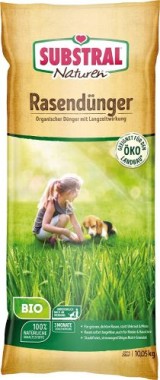 Substral Naturen Bio Rasendünger, organischer Volldünger, 3 Monate Langzeitwirkung, bis 250 m², 10 kg 8856