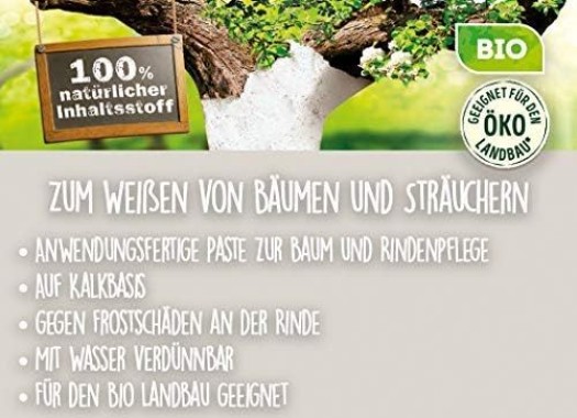 Preview: Substral Naturen Bio Weißanstrich, gegen Frostschäden an Obst und Ziergehölzen, 1 Liter, 30630
